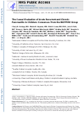 Cover page: Causal Evaluation of Acute Recurrent and Chronic Pancreatitis in Children