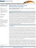 Cover page: Methane oxidation in the eastern tropical North Pacific Ocean water column