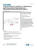 Cover page: Treg-Cell Control of a CXCL5-IL-17 Inflammatory Axis Promotes Hair-Follicle-Stem-Cell Differentiation During Skin-Barrier Repair.