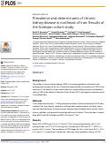 Cover page: Prevalence and determinants of chronic kidney disease in northeast of Iran: Results of the Golestan cohort study