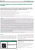 Cover page: Oral anti-coagulants use in Chinese hospitalized patients with atrial fibrillation.