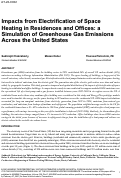 Cover page: Impacts from Electrification of Space Heating in Residences and Offices: A Comprehensive Study of Greenhouse Gas Emissions from Combustion and Leaks across the United States