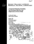 Cover page: A Numerical Method for Simulating Non-Newtonian Fluid Flow and Displacement in Porous Media