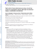 Cover page: Tight control of mean arterial pressure using a closed loop system for norepinephrine infusion after high-risk abdominal surgery: a randomized controlled trial.