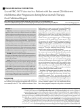 Cover page: Use of ERC-1671 Vaccine in a Patient with Recurrent Glioblastoma Multiforme after Progression during Bevacizumab Therapy: First Published Report