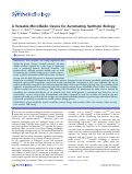 Cover page: A Versatile Microfluidic Device for Automating Synthetic Biology
