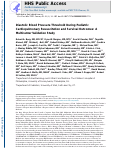 Cover page: Diastolic Blood Pressure Threshold During Pediatric Cardiopulmonary Resuscitation and Survival Outcomes: A Multicenter Validation Study.