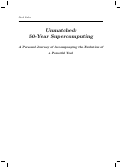 Cover page: Unmatched: 50 Years of Supercomputing, A Personal Journey Accompanying the Evolution of a Powerful Tool