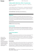 Cover page: Salmonella Infection After Craniotomy