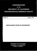 Cover page: Miscellaneous Papers on Archaeology