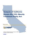 Cover page of Analysis of California Senate Bill 535: Obesity Treatment Parity Act