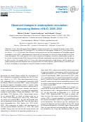 Cover page: Observed changes in stratospheric circulation: decreasing lifetime of N2O, 2005–2021