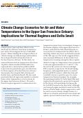 Cover page: Climate Change Scenarios for Air and Water Temperatures in the Upper San Francisco Estuary: Implications for Thermal Regimes and Delta Smelt