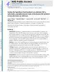 Cover page: Testing the hypothesis that treatment can eliminate HIV: a nationwide, population-based study of the Danish HIV epidemic in men who have sex with men.