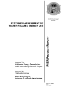 Cover page: Statewide Assessment Of Water-Related Energy Use