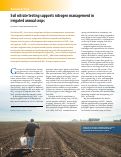 Cover page: Soil nitrate testing supports nitrogen management in irrigated annual crops