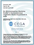 Cover page of Do Microenterprises Maximize Profits? A Nonrandomized Vegetable-Market Experiment in India