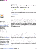 Cover page: Repurposing a microfluidic formulation device for automated DNA construction