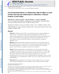 Cover page: The Postprandial Effects of a Moderately High-Fat Meal on Lipid Profiles and Vascular Inflammation in Alzheimer’s Disease Patients: A Pilot Study