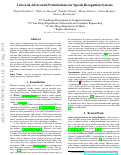 Cover page: Universal Adversarial Perturbations for Speech Recognition Systems