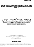 Cover page: Simulations for experimental study of warm dense matter and inertial fusion energy applications on NDCX-II