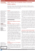 Cover page: AAST Critical Care Committee clinical consensus: ECMO, nutrition.