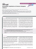 Cover page: Hematologic Complications of Immune Checkpoint Inhibitors.