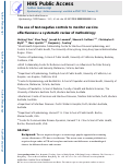 Cover page: The Use of Test-negative Controls to Monitor Vaccine Effectiveness: A Systematic Review of Methodology.