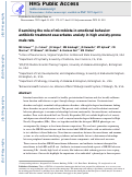 Cover page: Examining the Role of Microbiota in Emotional Behavior: Antibiotic Treatment Exacerbates Anxiety in High Anxiety-Prone Male Rats