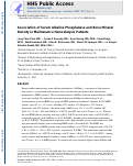 Cover page: Association of serum alkaline phosphatase and bone mineral density in maintenance hemodialysis patients