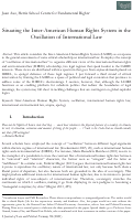 Cover page: Situating the Inter-American Human Rights System in the Oscillation of International Law