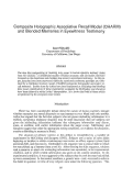 Cover page: Composite Holohraphic Associative Recall Model (CHARM) and Blended Memories in Eyewitness Testimony