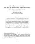 Cover page: Good bye Lenin (or not?): The effect of Communism on people's preferences