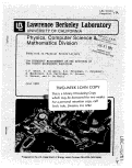 Cover page: Low Frequency measurment of the Spectrum of the Cosmic Background Radiation