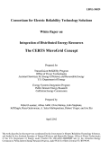 Cover page: Integration of distributed energy resources. The CERTS Microgrid 
Concept