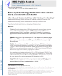 Cover page: Pulmonary edema following generalized tonic clonic seizures is directly associated with seizure duration