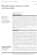 Cover page: Ezetimibe therapy: mechanism of action and clinical update