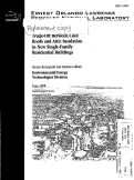 Cover page: Trade-Off between Cool Roofs and Attic Insulation in New Single-Family Residential Buildings