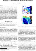 Cover page: Frequency Map Studies for the ILC Damping Rings