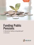 Cover page: Funding Public Pensions