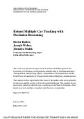 Cover page: Robust Multiple Car Tracking With Occlusion Reasoning