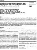 Cover page: Progestin-Containing Contraceptives Alter Expression of Host Defense-Related Genes of the Endometrium and Cervix.