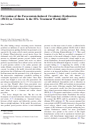 Cover page: Prevention of the Paracentesis-Induced Circulatory Dysfunction (PICD) in Cirrhosis: Is the SPA Treatment Worthwhile?