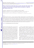 Cover page: Effects of beef fat enriched with trans vaccenic acid and cis9, trans11-CLA on glucose homoeostasis and hepatic lipid accumulation in high-fat diet-induced obese mice.