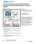 Cover page: The UCLA ATLAS Community Health Initiative: Promoting precision health research in a diverse biobank