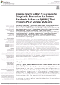 Cover page: Corrigendum: CXCL17 Is a Specific Diagnostic Biomarker for Severe Pandemic Influenza A(H1N1) That Predicts Poor Clinical Outcome