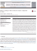 Cover page: Matrix cracking of fiber-reinforced ceramic composites in shear