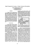 Cover page: Rapid Unsupervised Learning of Object Structural Descriptions