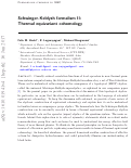 Cover page: Schwinger-Keldysh formalism. Part II: thermal equivariant cohomology