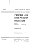 Cover page: Structural Model Investigations for Ross High Dam - Model 2, Third Stage as Constructed